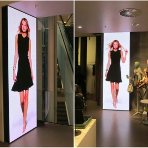 ÉCRAN PUBLICITAIRE LED P3, ÉTANCHE ET HAUTE LUMINOSITÉ POUR VITRINE ET INTÉRIEUR 100×100 cm