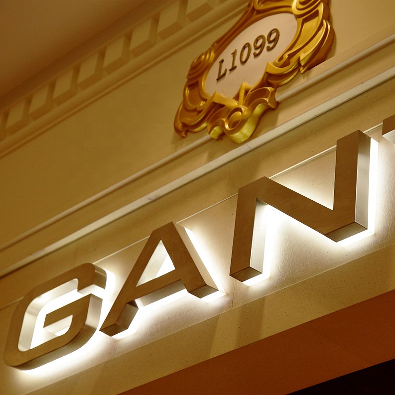 ENSEIGNE LUMINEUSE LED “GAN” LETTRES 3D BOITIERS 40CM POUR SIGNALÉTIQUE
