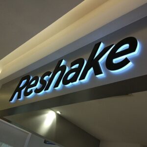 LETTRES LUMINEUSES 3D “RESHAKE” BOÎTIER LED RÉTRO-ÉCLAIRÉ, TRANSFO INCLUS