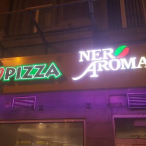 LETTRES LUMINEUSES 3D LED "SOLO PIZZA" 40CM – ALIM 400W