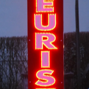 ENSEIGNE LED FLEURISTE 200x50cm À POSER EN TOUTE SIMPLICITÉ