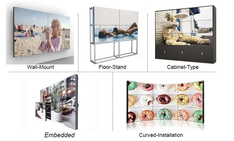 MUR VIDÉO 4K GRAND FORMAT, STRUCTURE 4×4, 16 ÉCRANS 75 POUCES – Image 3
