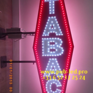 PANNEAU SIGNALÉTIQUE LED “TABAC” AVEC ANIMATION 150X50cm