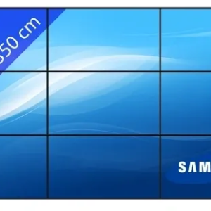 MUR VIDÉO 4K GRAND FORMAT, STRUCTURE 3×3, 9 ÉCRANS 46 POUCES
