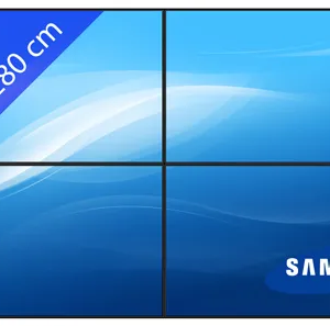 MUR VIDÉO 4K GRAND FORMAT, STRUCTURE 2×2, 4 ÉCRANS 46 POUCES