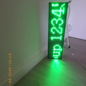 AFFICHAGE LUMINEUX LED DOUBLE FACE 20X100 CM AVEC ANIMATION DYNAMIQUE