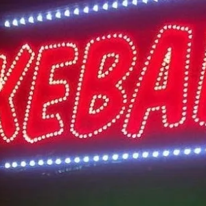 ENSEIGNE LED 200X50CM UNE FACE KEBAB À INSTALLATION SIMPLIFIÉE