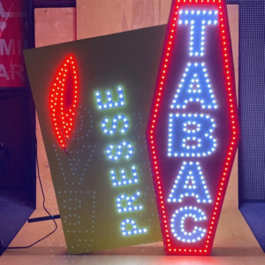 ÉCRITEAU LUMINEUX LED “TABAC-PRESSE” 110X60cm AVEC ANIMATION
