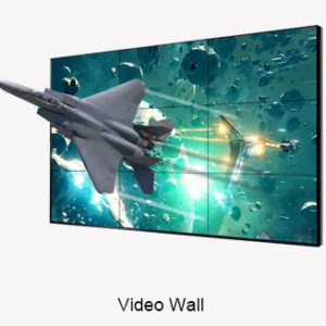 MUR VIDÉO 4K GRAND FORMAT, STRUCTURE 3×3, 9 ÉCRANS 75 POUCES