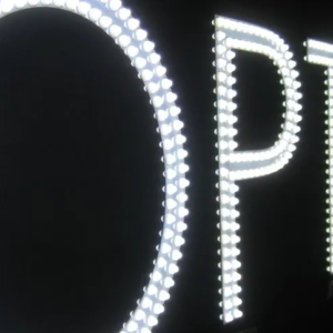 ENSEIGNE LED OPHTALMOLOGIQUE 200X50CM À INSTALLATION RAPIDE