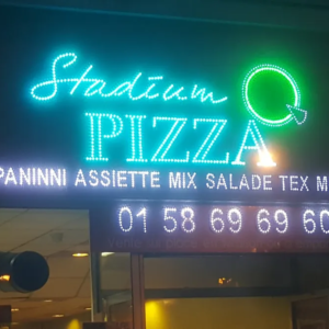 ENSEIGNE LED PIZZA UNE FACE 200X50CM - IDEAL POUR RESTAURANT