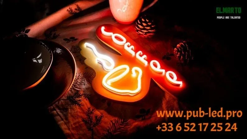ENSEIGNE NÉON FLEX "CAFÉ" - ÉCLAIRAGE UNIQUE POUR VOTRE ÉTABLISSEMENT – Image 3