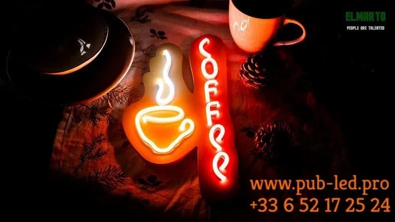 ENSEIGNE NÉON FLEX "CAFÉ" - ÉCLAIRAGE UNIQUE POUR VOTRE ÉTABLISSEMENT – Image 2
