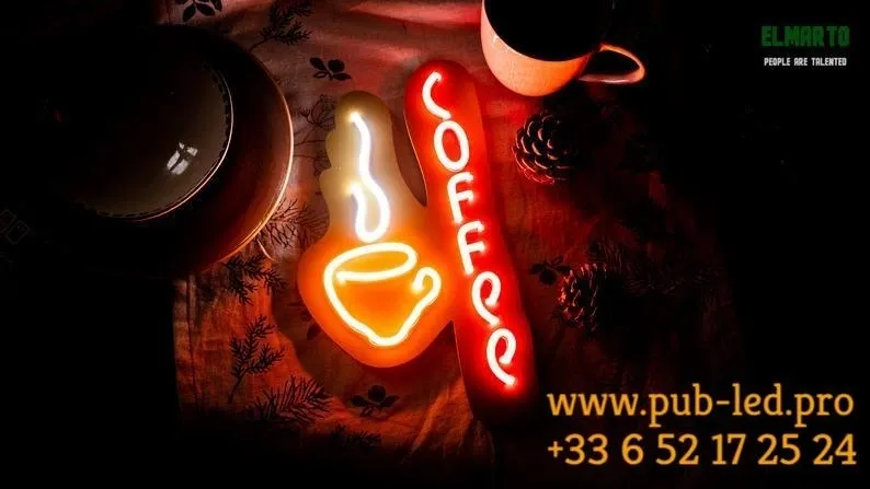ENSEIGNE NÉON FLEX "CAFÉ" - ÉCLAIRAGE UNIQUE POUR VOTRE ÉTABLISSEMENT – Image 5