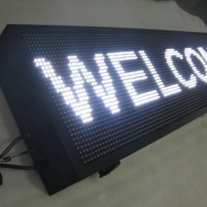 PANNEAU PUBLICITAIRE LED DOUBLE FACE 20X100 CM AVEC CONTRÔLE À DISTANCE