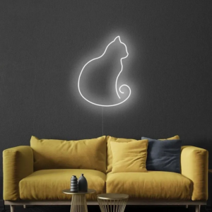 ENSEIGNE NÉON FLEX DESIGN “CHAT”, UNE DÉCORATION UNIQUE ET LUMINEUSE