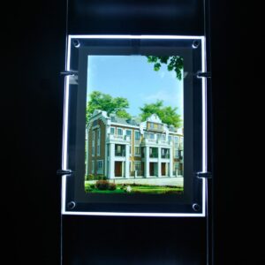 ENSEIGNE LUMINEUSE DOUBLE FACE "PORTA AFFICHE LED, A1, 66.4×91.1 CM"