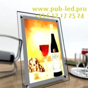 DISPOSITIF LUMINEUX LED “AFFICHEUR VITRINE MAGASIN, FORMAT A3, 36.7×49 CM”