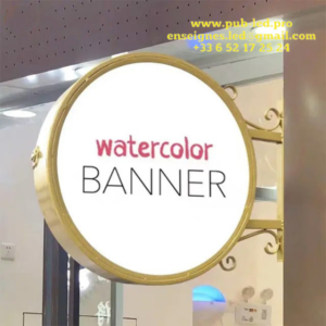 PANNEAU DE VITRINE ILLUMINÉ DOUBLE FACE – CAISSON LUMINEUX 50-100 CM