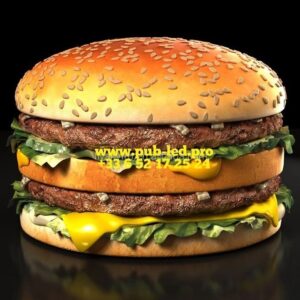 HAMBURGER GÉANT – UN ÉLÉMENT ORIGINAL POUR RESTAURANT OU BAR